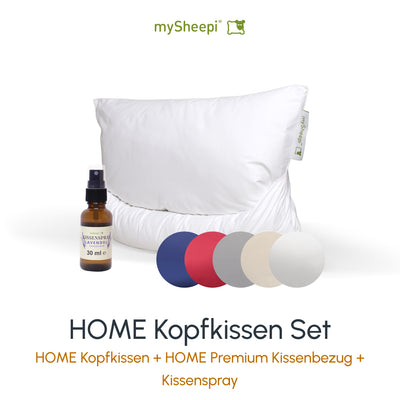 Product HOME Kopfkissen Set displayed on a clean background, showing main features and details, no visible text, neutral and inviting presentation