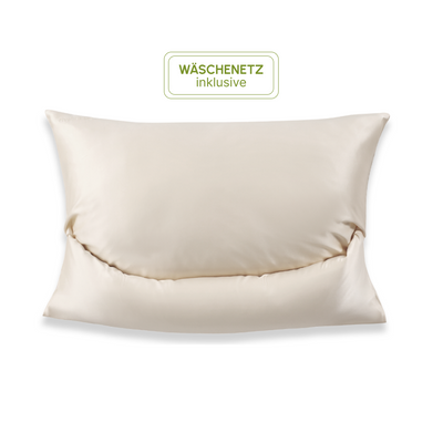Product HOME Seidenkissenbezug displayed on a clean background, showing main features and details, no visible text, neutral and inviting presentation