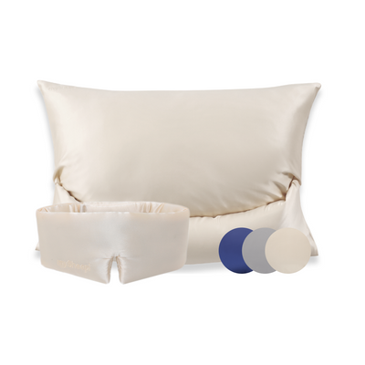 Product HOME Seidenbezug Set displayed on a clean background, showing main features and details, no visible text, neutral and inviting presentation